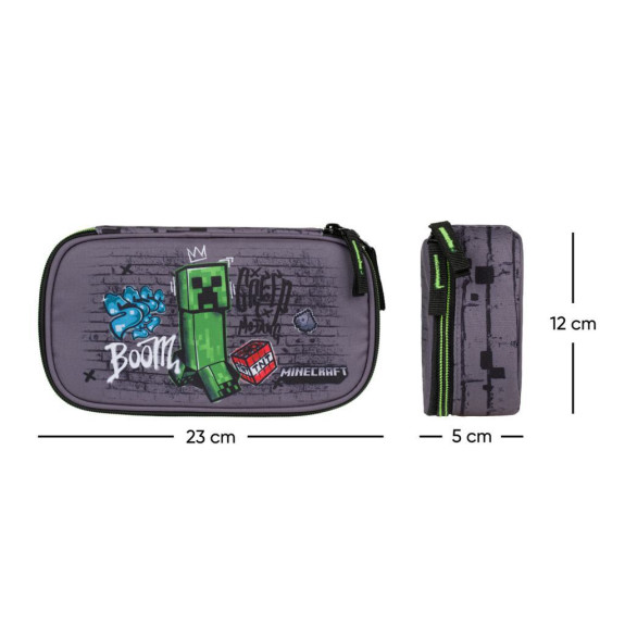 Set 3 Skate Minecraft TNT: Batoh, Etue, Vrecko Baagl