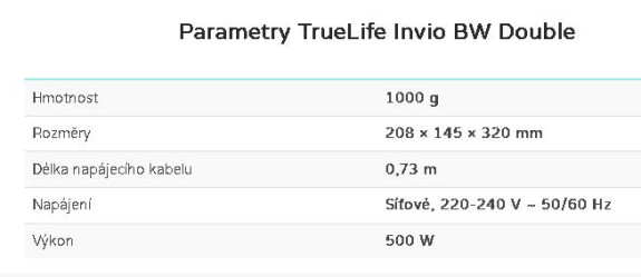 Ohrievač mlieka a príkrmov Invio BW Double Truelife