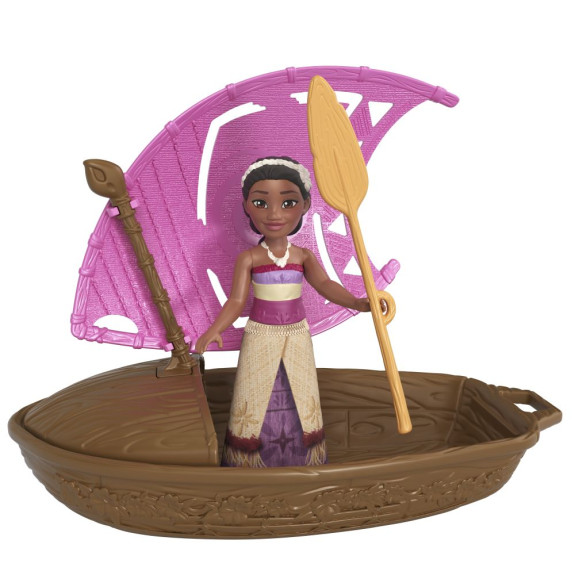 Bábika Vaiana mini prekvapenie v kajaku Disney Mattel