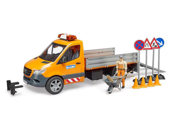 Bruder auto cestnej služby MB Sprinter 40 cm so svetlom a zvukom s doplnkami