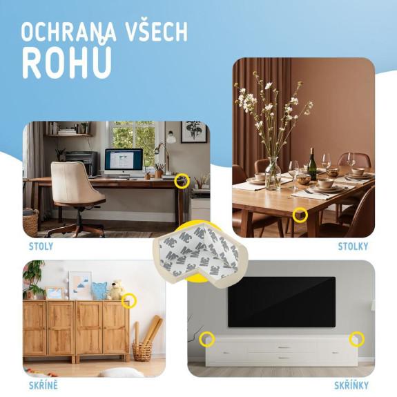 Ochrana rohov a hrán penová sada 4 ks Sipo
