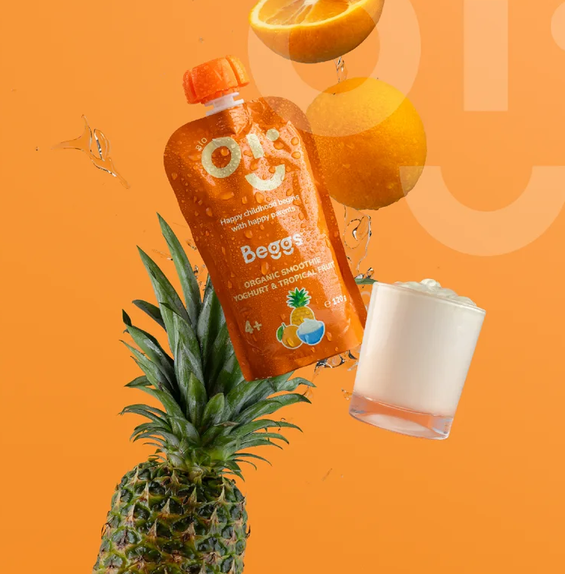 Beggs BIO Smoothie s jogurtom a tropickým ovocím (120 g) 12 ks Beggs