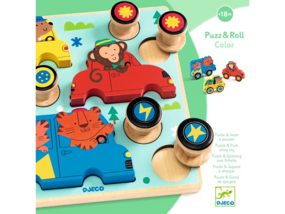 Vkladacie puzzle Autíčko Djeco