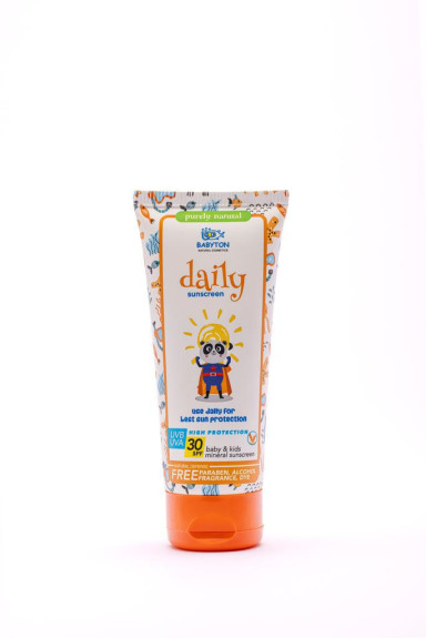 Prírodný opaľovací krém Daily 100 ml Babyton