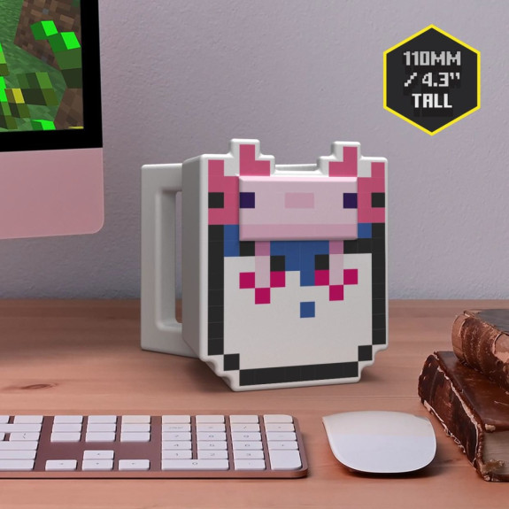 3D hrnček Minecraft Axolot