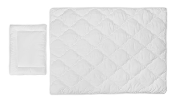 Posteľná 2D set do postieľky výplne 120x90 + 60x40 cm biele