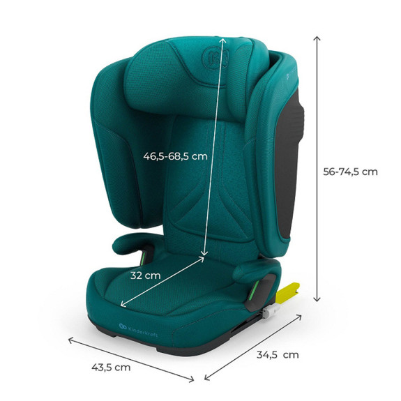 Autosedačka skladacia Unity 2 I-Size (100-150 cm) Kinderkraft