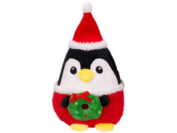Kawaii Xmas zvieratko plyšové vo vianočnom oblečku