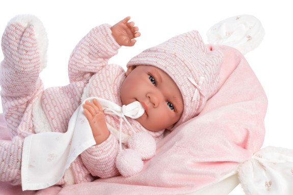 Obleček pre bábiku bábätko New Born veľkosti 40-42 cm s doplnkami Llorens