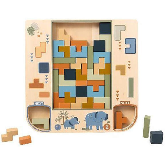 Drevené 3D puzzle Tetris Baby Mix