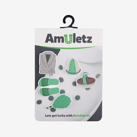 Amulety - ozdoby na topánky Amuletz Relax, renew, refresh mix Coqui