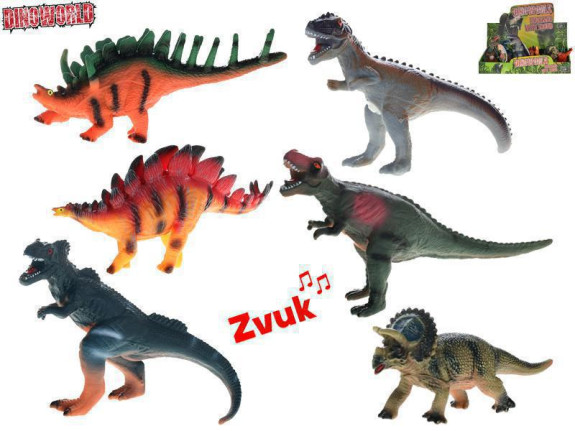 Dinoworld dinosaurus 23-25 cm so zvukom