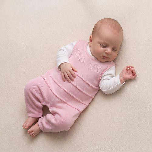 Bavlnená dupačky Voda ružová Baby Service