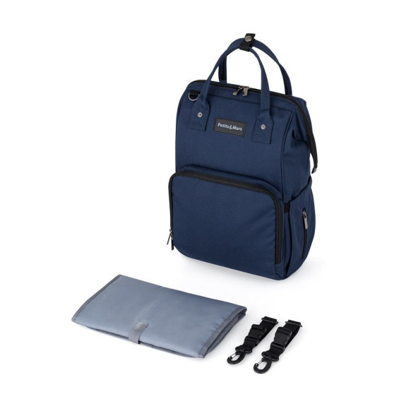 Batoh prebaľovací na kočík Jackob Dark Blue Petite & Mars