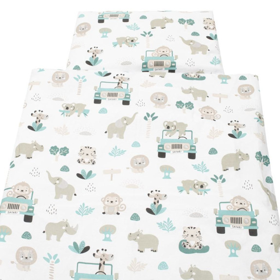 2-dielne posteľné obliečky Safari II 90/120 cm mint New Baby