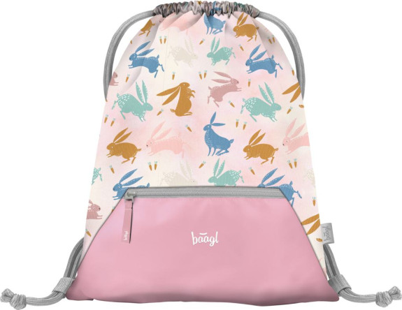 Set 5 Zippy Bunny: aktovka, peračník, sáčok, zástera, peňaženka Baagl