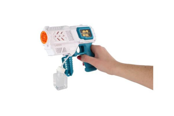 Bublifuk pištole s náplňou 19 cm na batérie