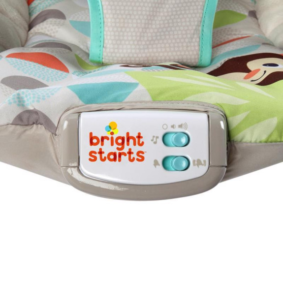 Lehátko vibrujúce s melódiou Happy Safari 0 m+, do 9 kg, 2019 Bright Starts