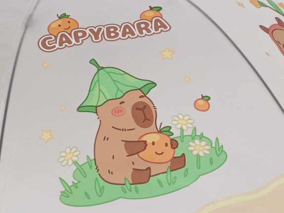 Detský vystreľovací dáždnik kapybara