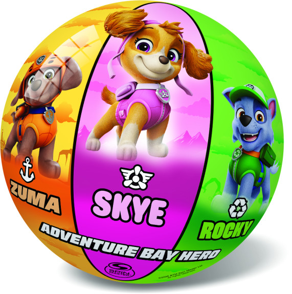 Lopta Paw Patrol gumová - nenafúknutá 23 cm