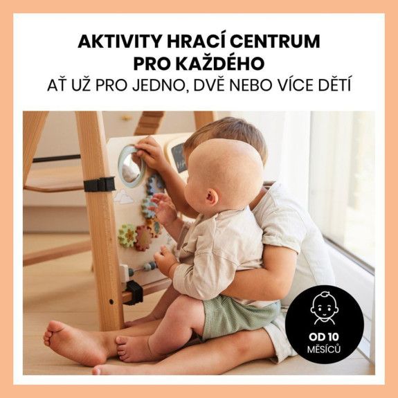 Aktivity centrum Play board na drevené stoličky Alpha+/Beta+/Arketa Hauck