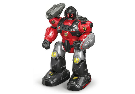 Robot hasič striekajúci vodu RC na diaľkové ovládanie 40 cm