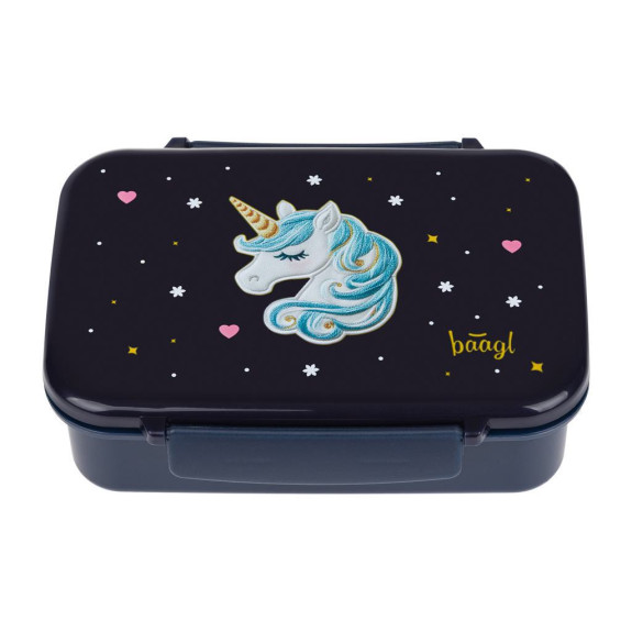 Box na desiatu s priehradkami Unicorn Gold Baagl