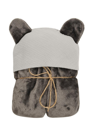 Deka s kapucňou Koala mušelínová 95 x 95 cm Babymatex