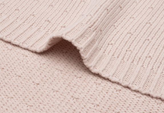 Deka 75 x 100 cm Sprinkle Knit Silk Rose Jollein