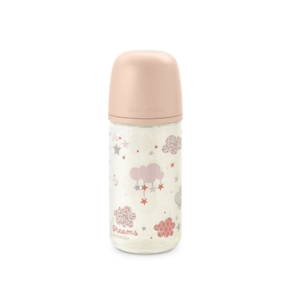 Fľaša sklo Dreams 240 ml fyziologická Sx Pro +0 SF Suavinex