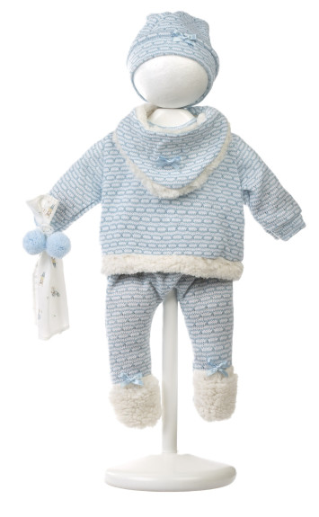 Obleček pre bábiku bábätko New Born veľkosti 40-42 cm s doplnkami Llorens