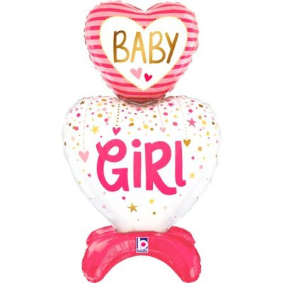 Torta samostojaca Baby Girl 28"/71cm fóliový balónik nafukovací