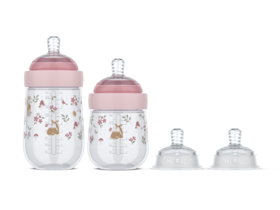 Dojčenské fľaše 165 ml + 240 ml + 2 cumlíky Little Dutch