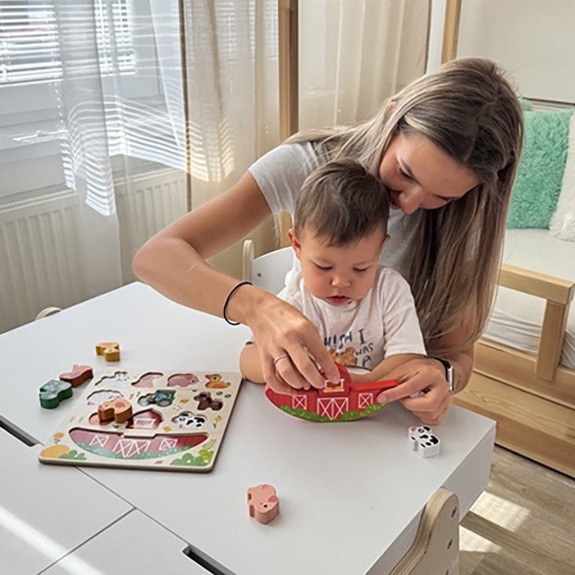 Balančné puzzle Farma 2 v 1 2Kids Toys