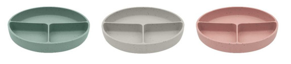 Tanier delený s prísavkou Platinum Silicone KikkaBoo