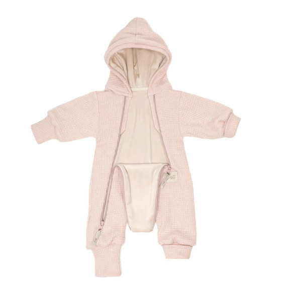 Overal pre bábätko rastúci svetrový Powder pink Esito