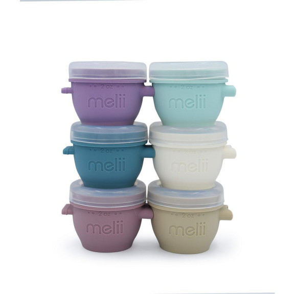 Silikónové kelímky na potraviny Snap&Go 59 ml - 6ks - Luxe pastelové Melii
