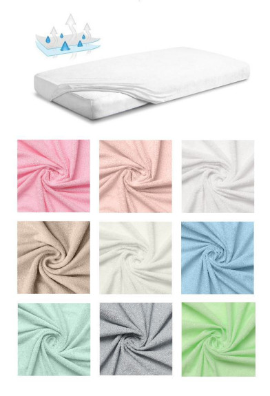 Nepremokavé prestieradlo froté 70 x 140 cm Babymatex
