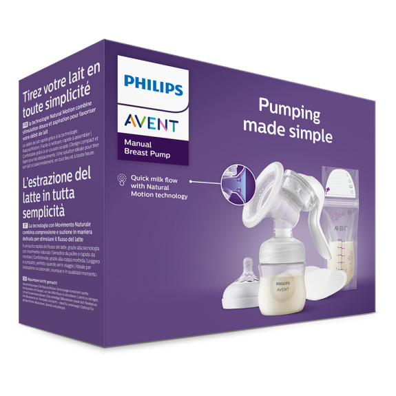 Odsávačka materského mlieka manuálna SCF430/20 Philips Avent
