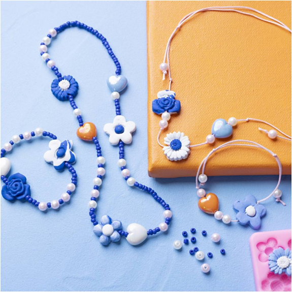 Kreatívna súprava Mini Craft Kit Jewellery Flowers Creativ Company