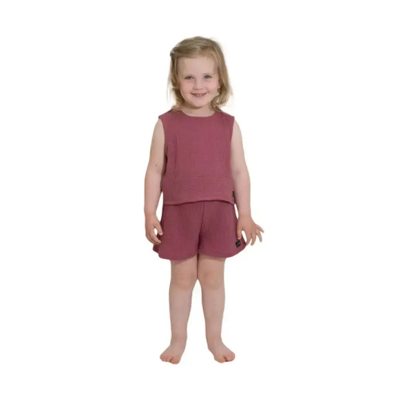 Dievčenské mušelínové kraťasy Ruby red Esito