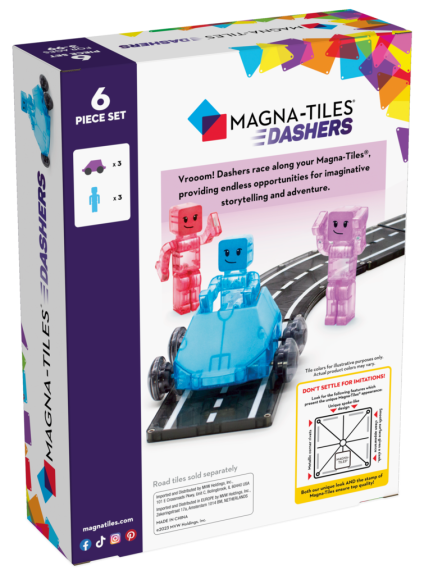 Magnetická stavebnica Dashers 6 dielov