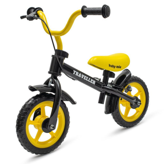 Detský balančný bicykel s brzdou Traveller Baby Mix