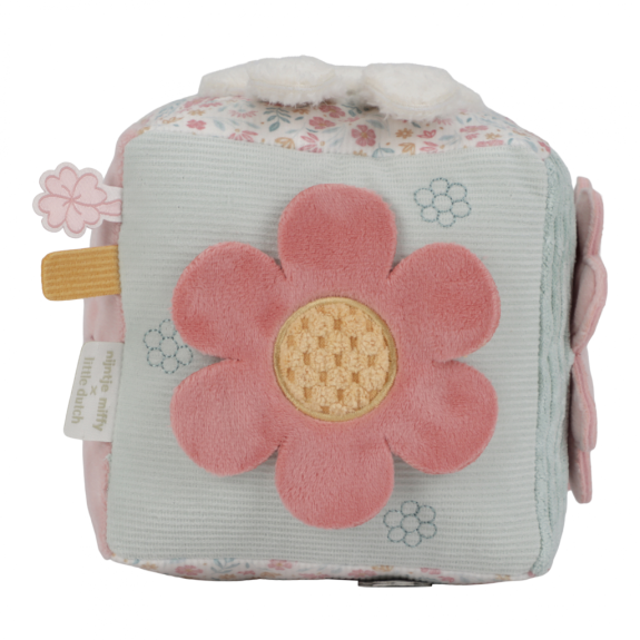 Kocka textilná s aktivitami zajačik Miffy Lucky Blossom Little Dutch
