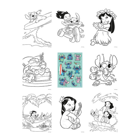 Omaľovánkový set Lilo & Stitch