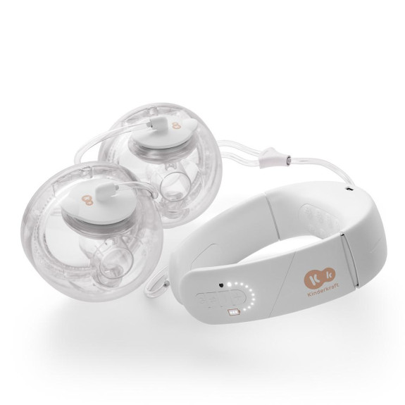 Odsávačka materského mlieka s funkciou ohrevu krku Double Hands-free Gentleneste Kinderkraft
