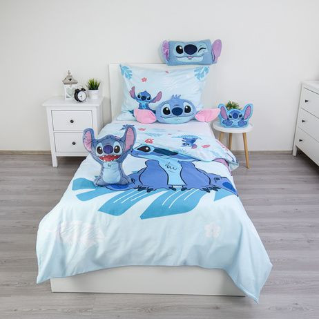 Obliečky Lilo and Stitch "Blue" 140 x 200 cm + 70 x 90 cm Jerry Fabric