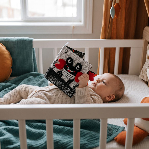 Senzorická plyšová knižka Panda Zopa