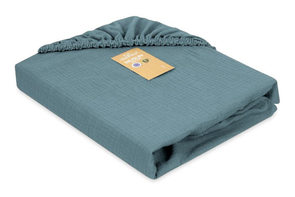 Mušelínové prestieradlo s gumou 60 x 120 cm BabyMatex