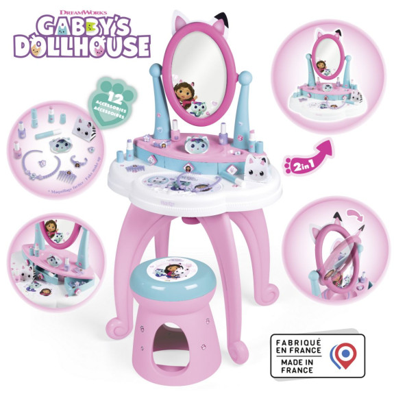 Toaletný stolík so stoličkou 2v1 Gabby´s Dollhouse